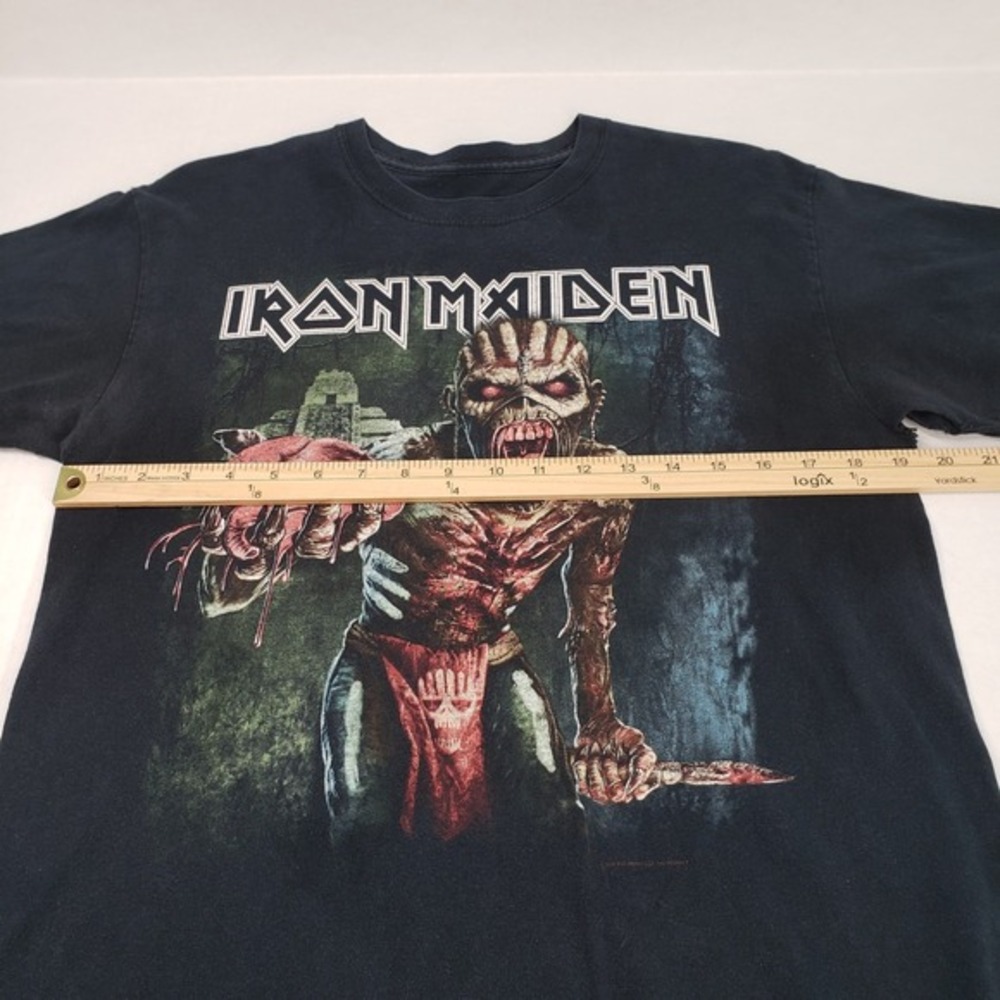 Iron Maiden T-Shirt Mens Medium Black Book of Souls 2016 World Tour Metal Rock - Picture 4 of 13